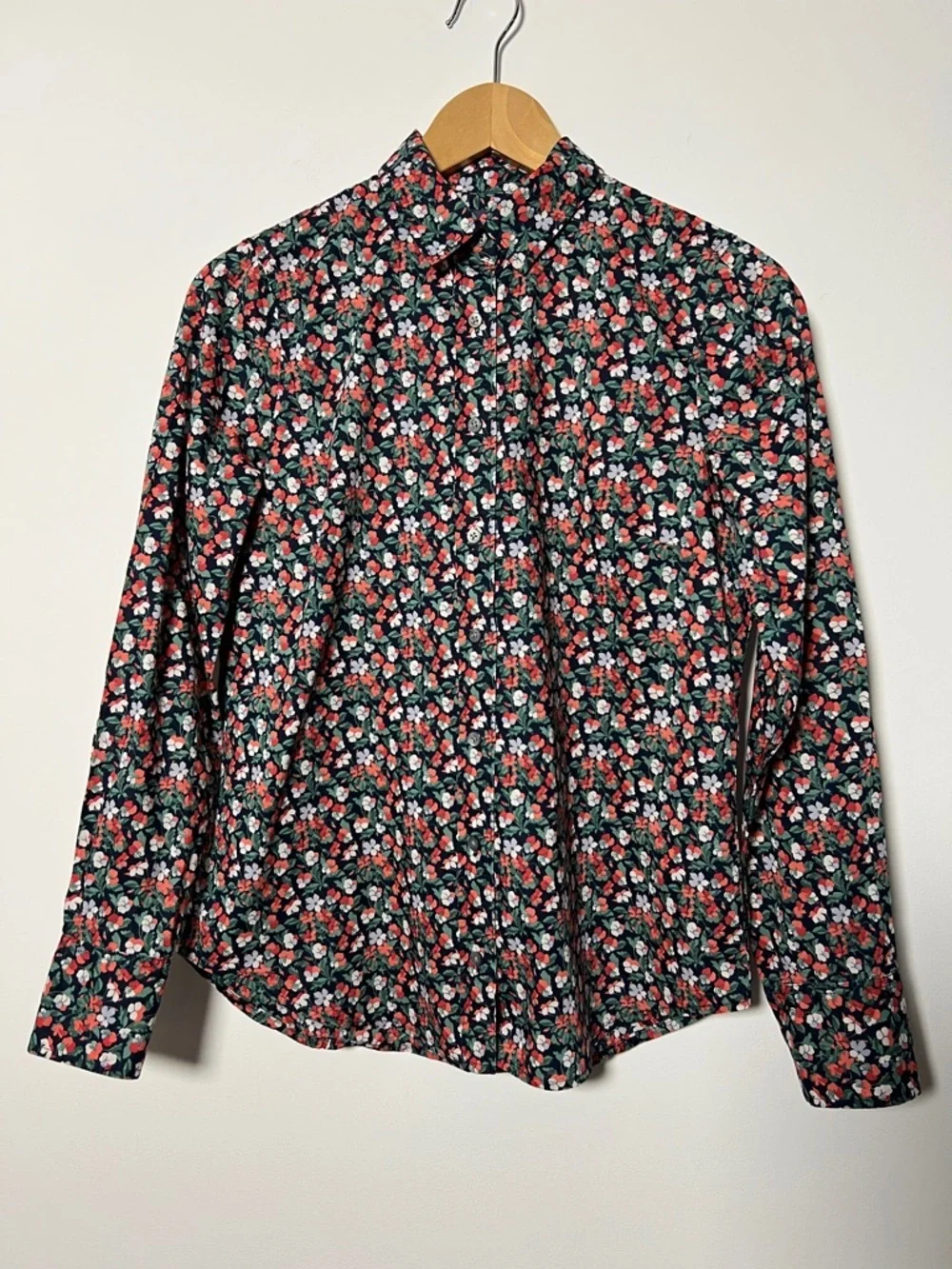 J. Crew Liberty Sarah Floral Cotton Button-Up Perfect Shirt